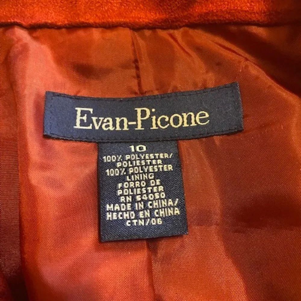 Evan-Picone Rust blazer, size 10 - Picture 3 of 3